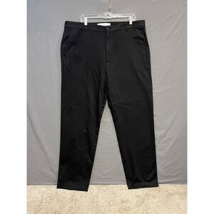 Banana Republic Traveler Chino Mens 40x32 Black Slim Fit Organic Cotton Pants
